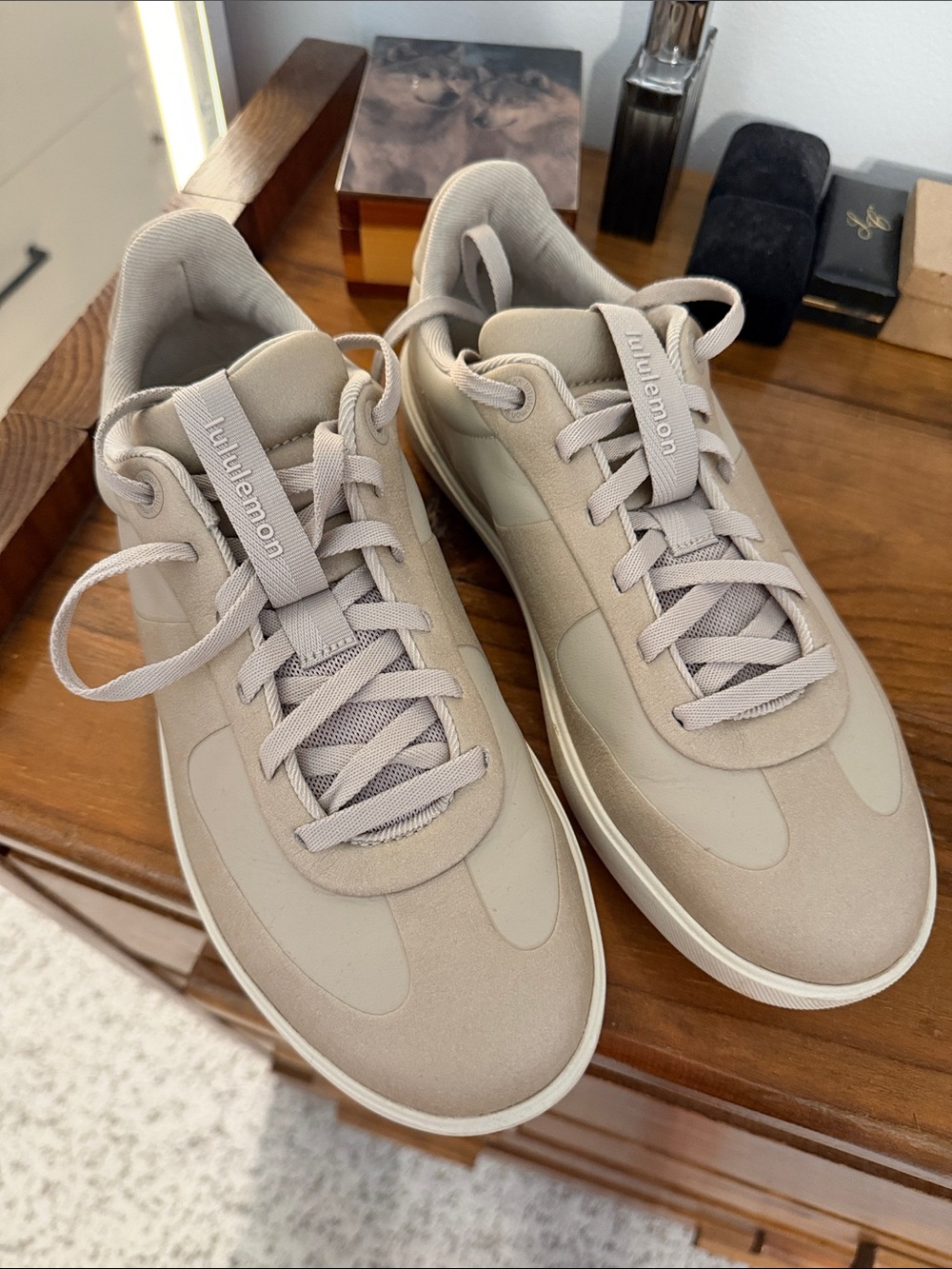 lululemon athletica Taupe Beige Women’s Low-Profile Sneakers